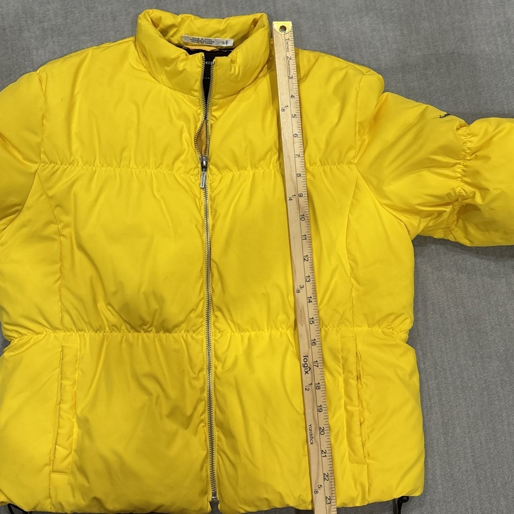Tommy Hilfiger Puffer Jacket womens large Yellow READ - Picture 5 of 14